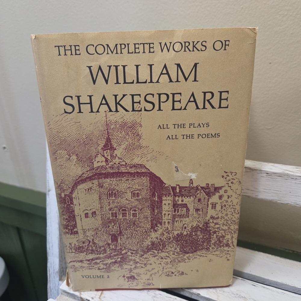 THE COMPLETE WORKS OF WILLIAM SHAKESPEARE Volume 2 HARDCOVER Vintage Plays Poems